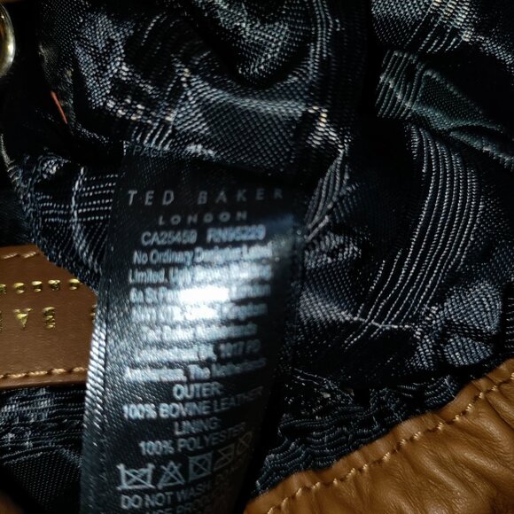 Ted Baker MYLOO Boho Brown Leather Drawstring Crossbody Mini Bag - Picture 11 of 16